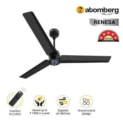 Black Atomberg Renesa Atomberg Ceiling Fans