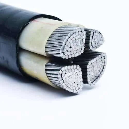 Silver/Black Polycab Armoured Cable