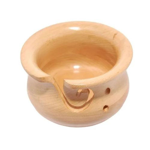 Brown Steam Beech Wood Yarn Bowl