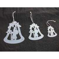 Decorative Christmas Hangings - Eco-friendly Material | Elegant White Color Ideal For Sustainable Holiday Decor