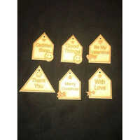 Mdf Decorative Tags - 3 Inch | Elegant Design, Versatile For Diy Projects, Customizable