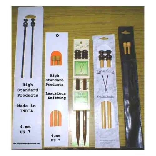 Wooden Handicrafts Knitting Needles - Color: Natural