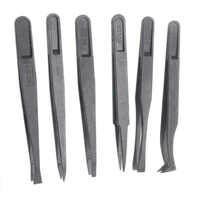 Esd Plastic Tweezers - Plastic Material, Surface Resistance: 10e6 Ohms | Manual Detection Method, Commercial Usage, Assembly Tools