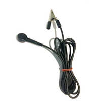 Esd Grounding Cord - Copper Material, 3 Mm Wire Dia, 2 Meter Length, Black/green/yellow Color, 10 Mm Female Snap | 360-degree Rotating Crocodile Clip, Customization Option Available