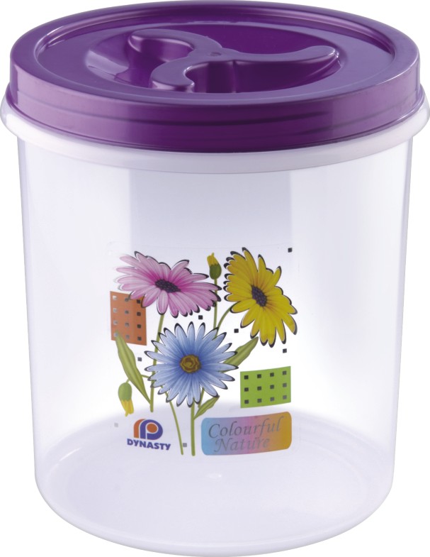 Transparent Floral Queen Container Plain