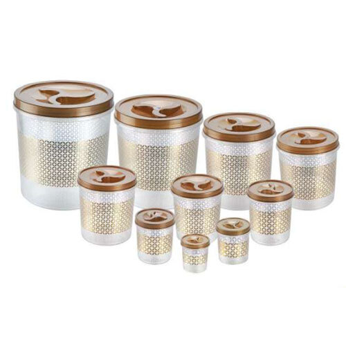 Floral Queen Container Printed 10 Pcs Set