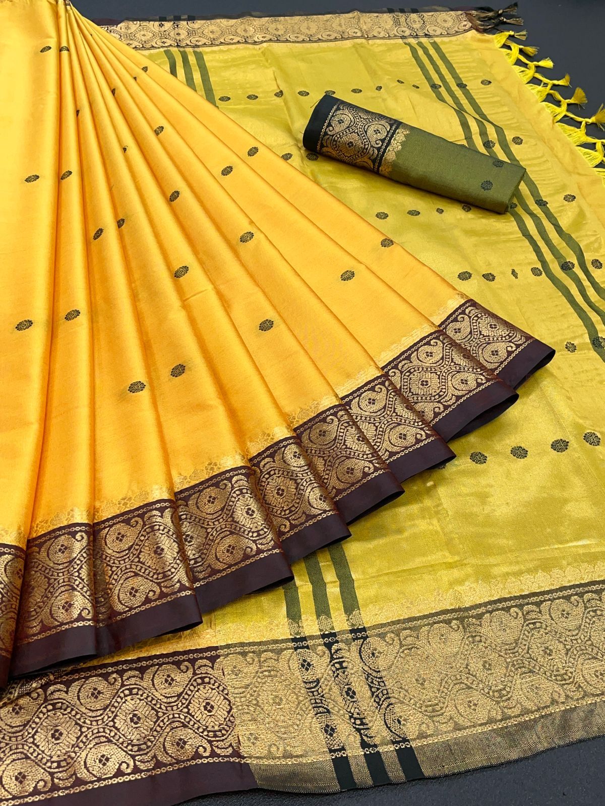 Cotton silk saree