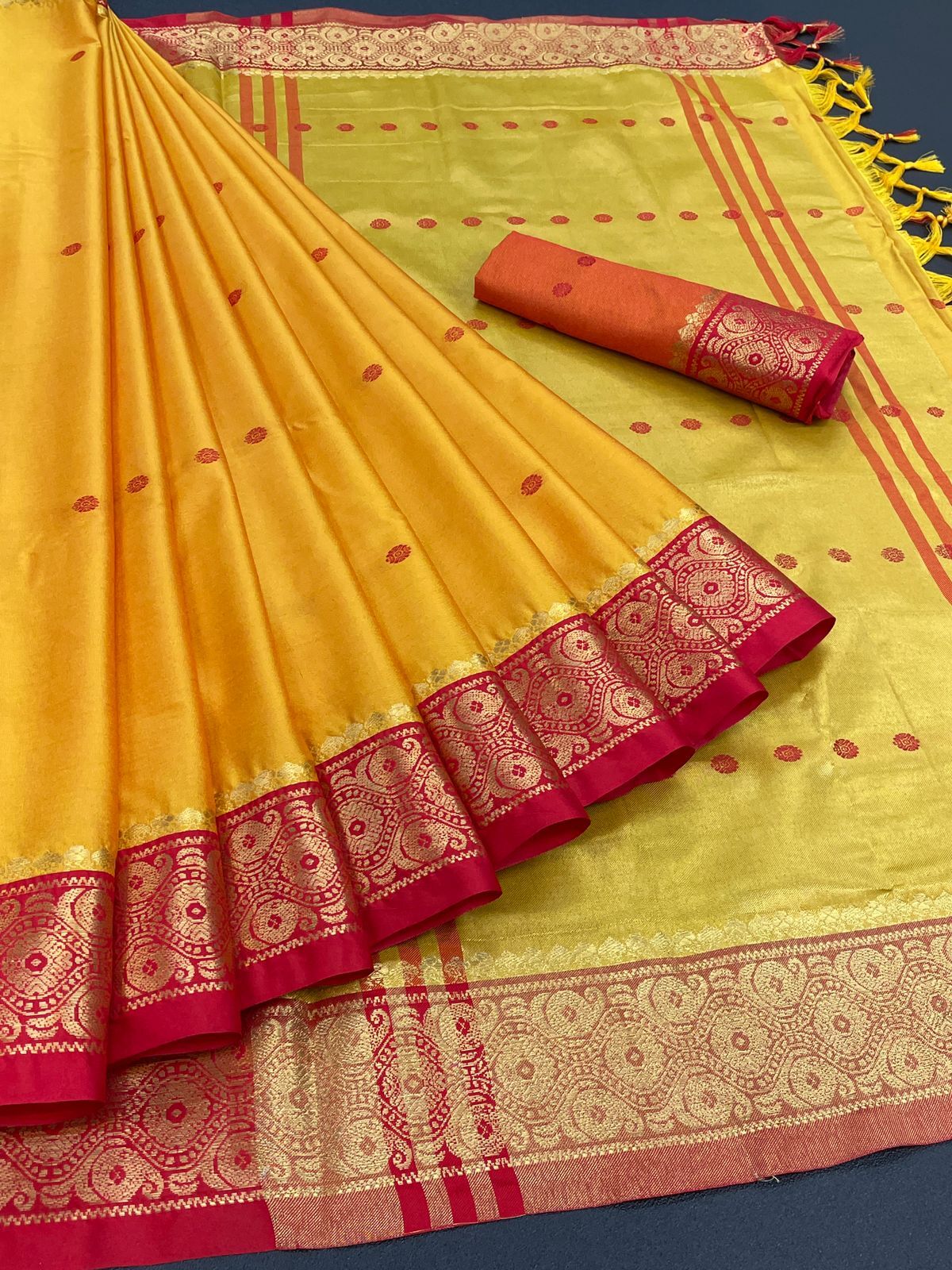 Cotton silk saree