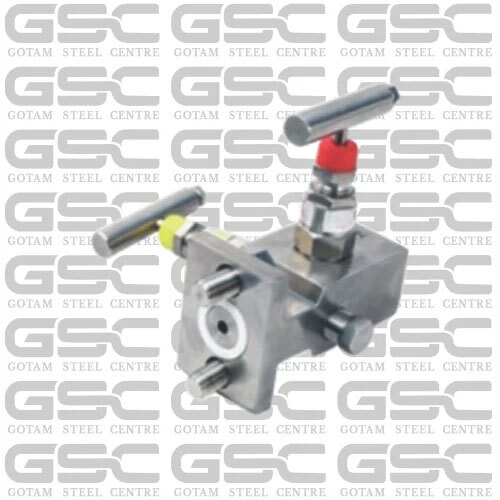 SS316 T Type 2 Way Integral Mounting Manifold Valve