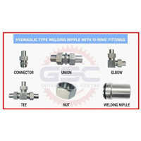 Hydraulic Type Welding Nipple With O-Rings Fittings