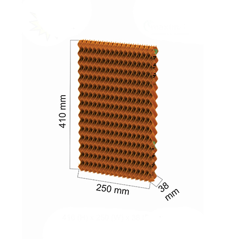 Brown Evaporative Cooling Pad For Bajaj Platini Px97 Torque 36 Ltrs Cooler