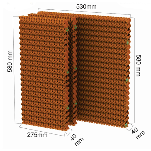 Brown Evaporative Cooling Pad For Usha Honeywell Cl601pm Dessert Cooler ...