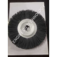 Abrasive Nylon Wheel Brush - Durable Steel, Various Sizes, Black | Ideal For Rust, Paint, And Corrosion Removal, Efficient Surface Cleaning