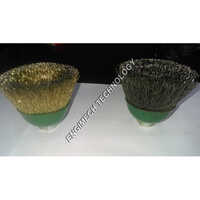 Ms Wire Cup Brush Crimped - Color: Black And Golden