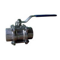 Ms Ball Valve - Stainless Steel, Different Sizes | Polished Silver Finish, Ideal For Industrial Liquid And Gas Control