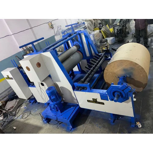 Paper Embossing Machine - 440W Power , Automatic Operation, 1500kg Weight, Blue Color