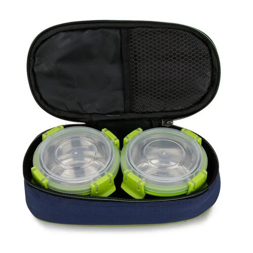 Stainless Steel Lock n Lock Lunch Box With Bag
