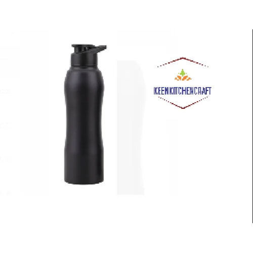 Black Stainless Steel Sipper Water Bottle 1L