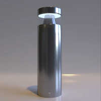 Stainless Steel Concealed Traffic Bollard - 2 Feet Size, Sleek Black Color For Walkway And Bicycle Lane Marking