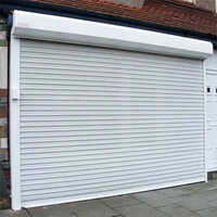 White Galvanized Rolling Shutter