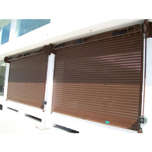 Brown Mechanical Gear Operated Rolling Shutter