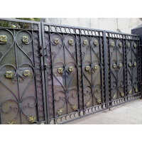 Black Metal Swing Gate