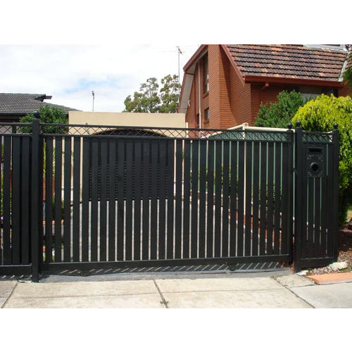 Black Metal Sliding Gates