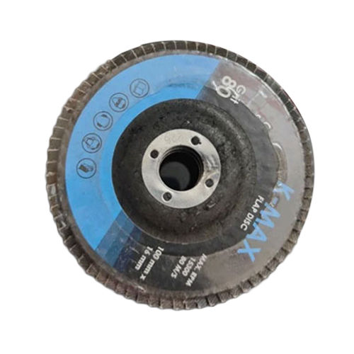 Flap Disc - Abrasive Material, High Hardness & Toughness, Circular Shape, Matte Black | Suitable for Grinding, Blending, Finishing