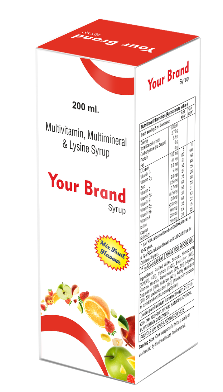 Multivitamin And Lysine Syrup
