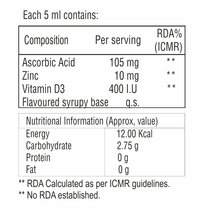 Zinc And Vitamin D3 Syrup