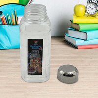 PLASTIC TRANSPARENT MUKHWAS BOTTLE WITH STEEL CAP (5714)