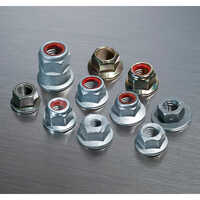 Prevailing Torque Nuts - Iron, Standard Size | Silver Finish, Industrial Usage