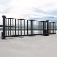Remote Gate - Compatible with Access Control Systems, Adjustable Auto Closing Delay, Flashing Notification Lamp, Wireless Keypad Operation, Manual Override During Power Failures, Supports 600-2500 KG Weight