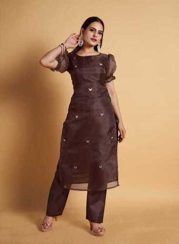 organza kurti and pant