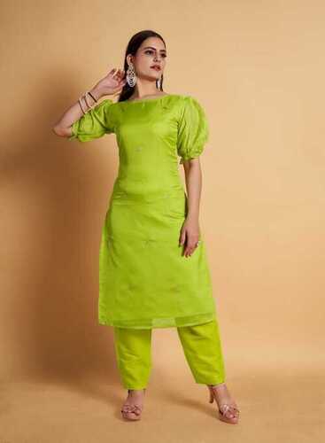 organza kurti and pant