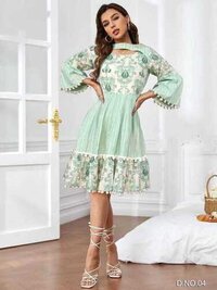 Girls Frock - Color: As Per Image
