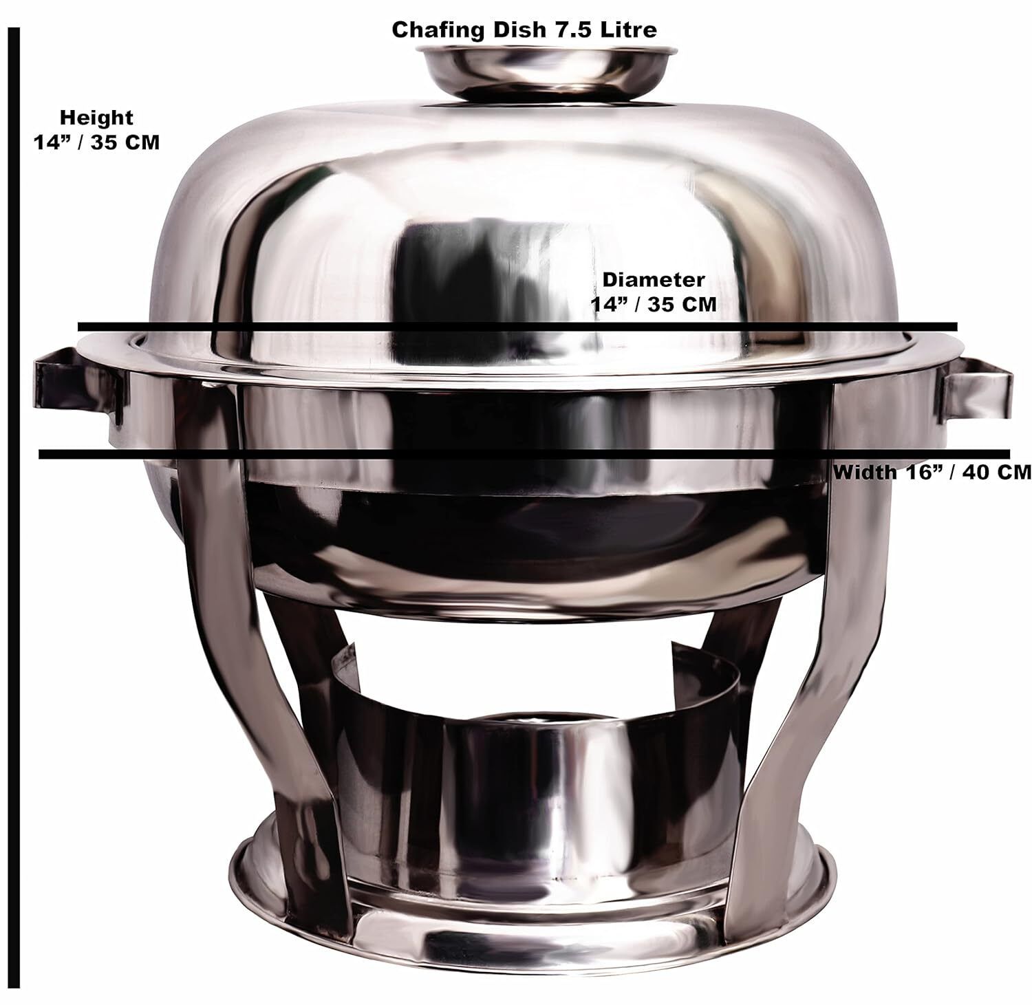 Round Chafing Dish with Lid