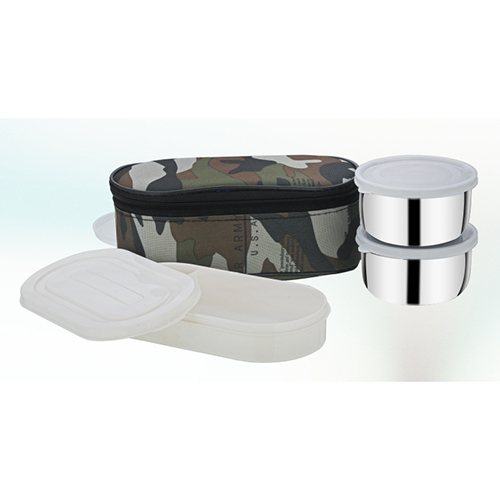 Foji 2 1 Pouch Lunch Box With Airtight Lid