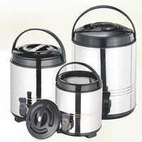 Aqua Cool Water Jug Set - Food-Grade Stainless Steel, Customized Sizes , Smooth Spring-Enabled Flip-Tap Feature