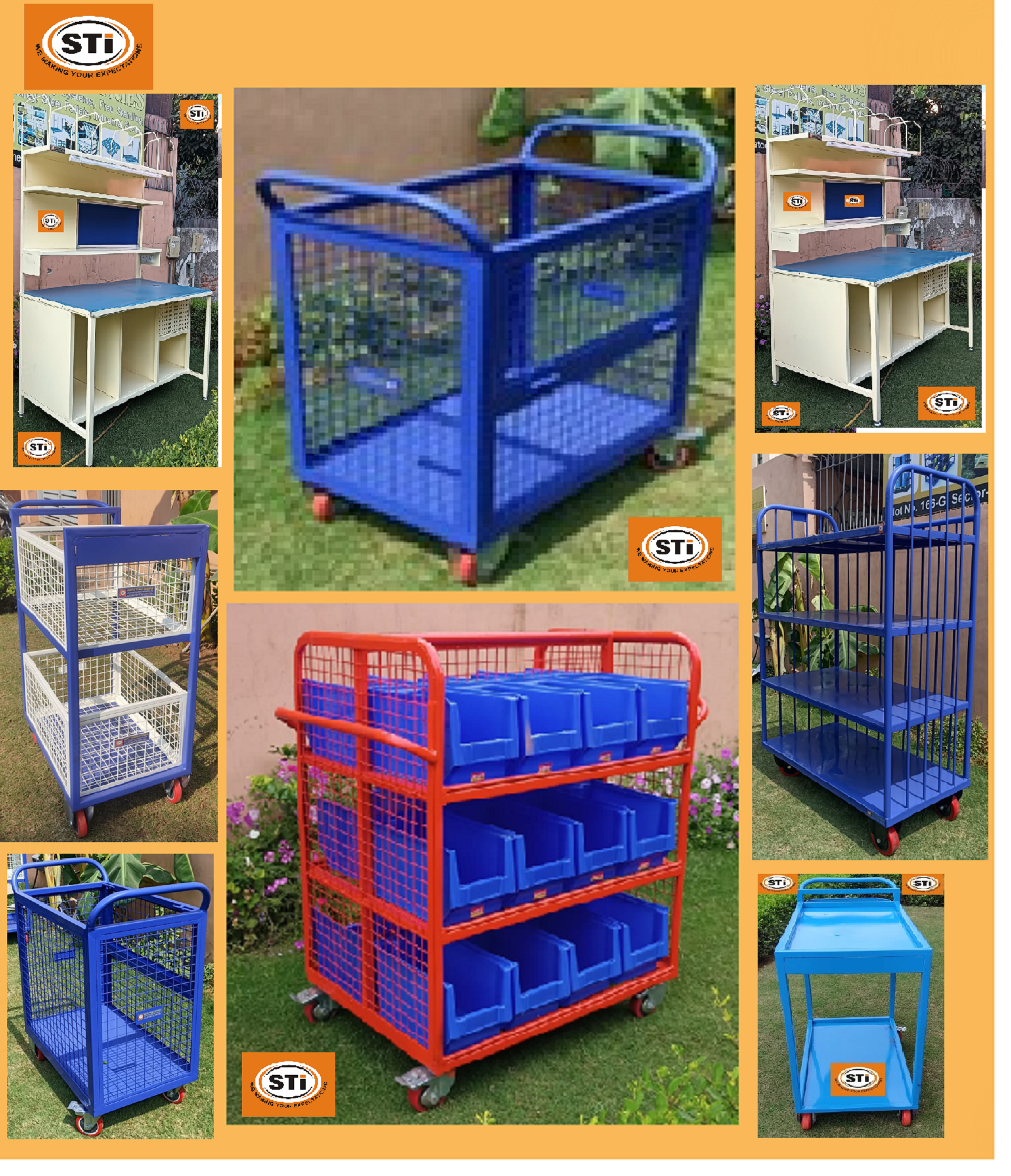 Multi Layer Picking Trolley / Picking Trolley / Shopping Trolley