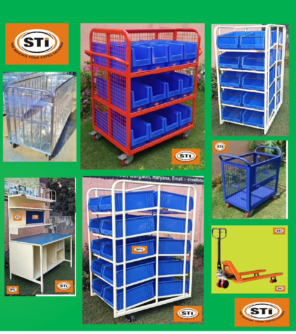 Multi Layer Picking Trolley / Picking Trolley / Shopping Trolley