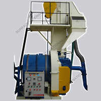 Rotary Barrel Type Blasting Machine - Color: Blue