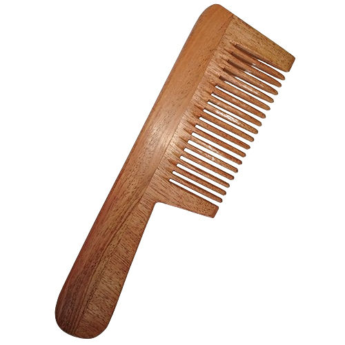 BG0025 44g Pure Neem Wood Handle Comb