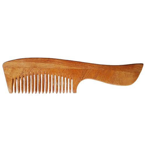 Neem Wood Comb With Handle - Product Type: Styling Products