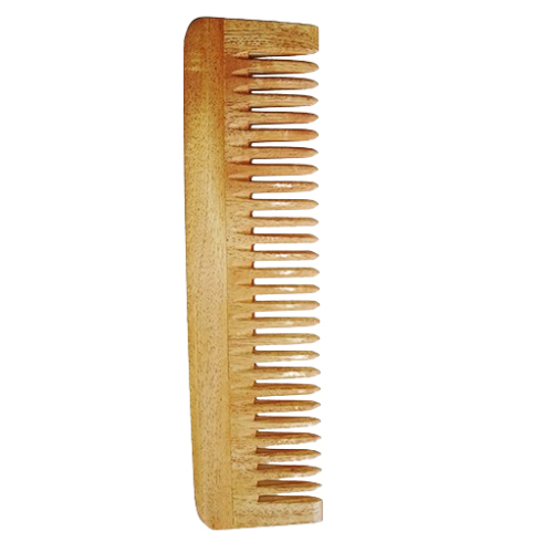 BG0007 40g Pure Neem Wood Lilly Wide Comb