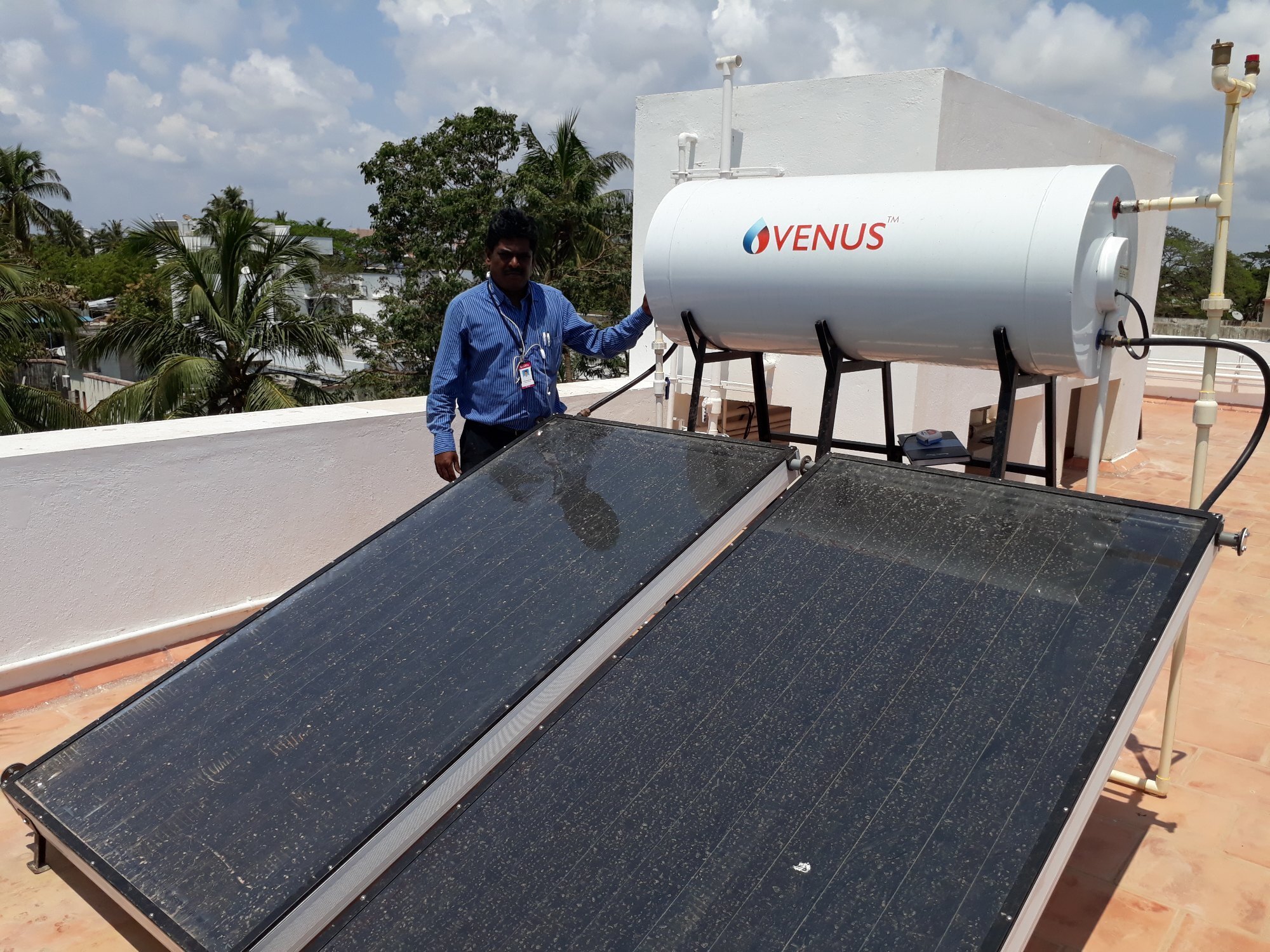 VENUS 200 LITER FPC SOLAR WATER HEATER