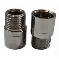Cp Extension Nipples - High-quality Stainless Steel, Round Shape, Silver Color, Socket Joint Connection, Warranty Included