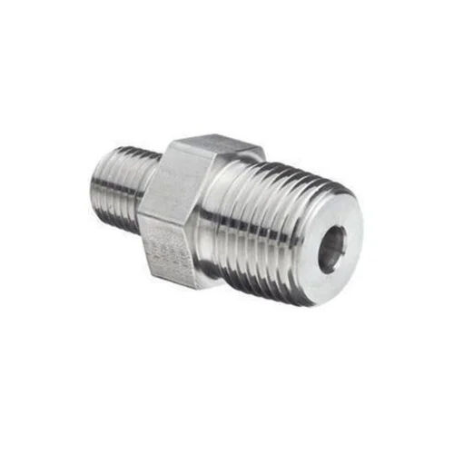 Galvanized Iron Reducer Hex Nipple - Color: Silver