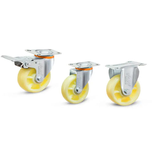 Yellow/silver Medium Duty Cp Castor Wheel