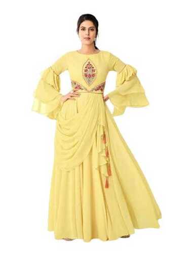 yellow gown for women